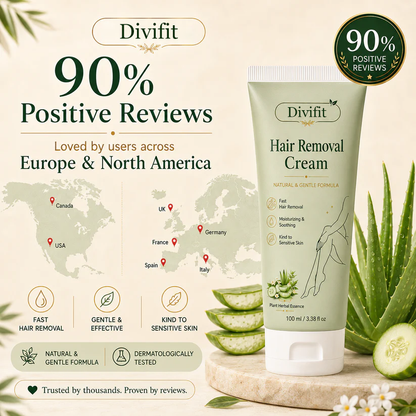 Divifit™ Natural Gentle Hair Removal Cream | For Women & Men, Sensitive Skin