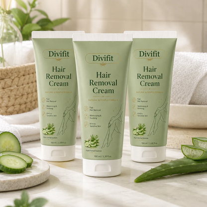 Divifit™ Natural Gentle Hair Removal Cream | For Women & Men, Sensitive Skin
