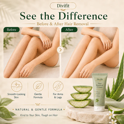 Divifit™ Natural Gentle Hair Removal Cream | For Women & Men, Sensitive Skin